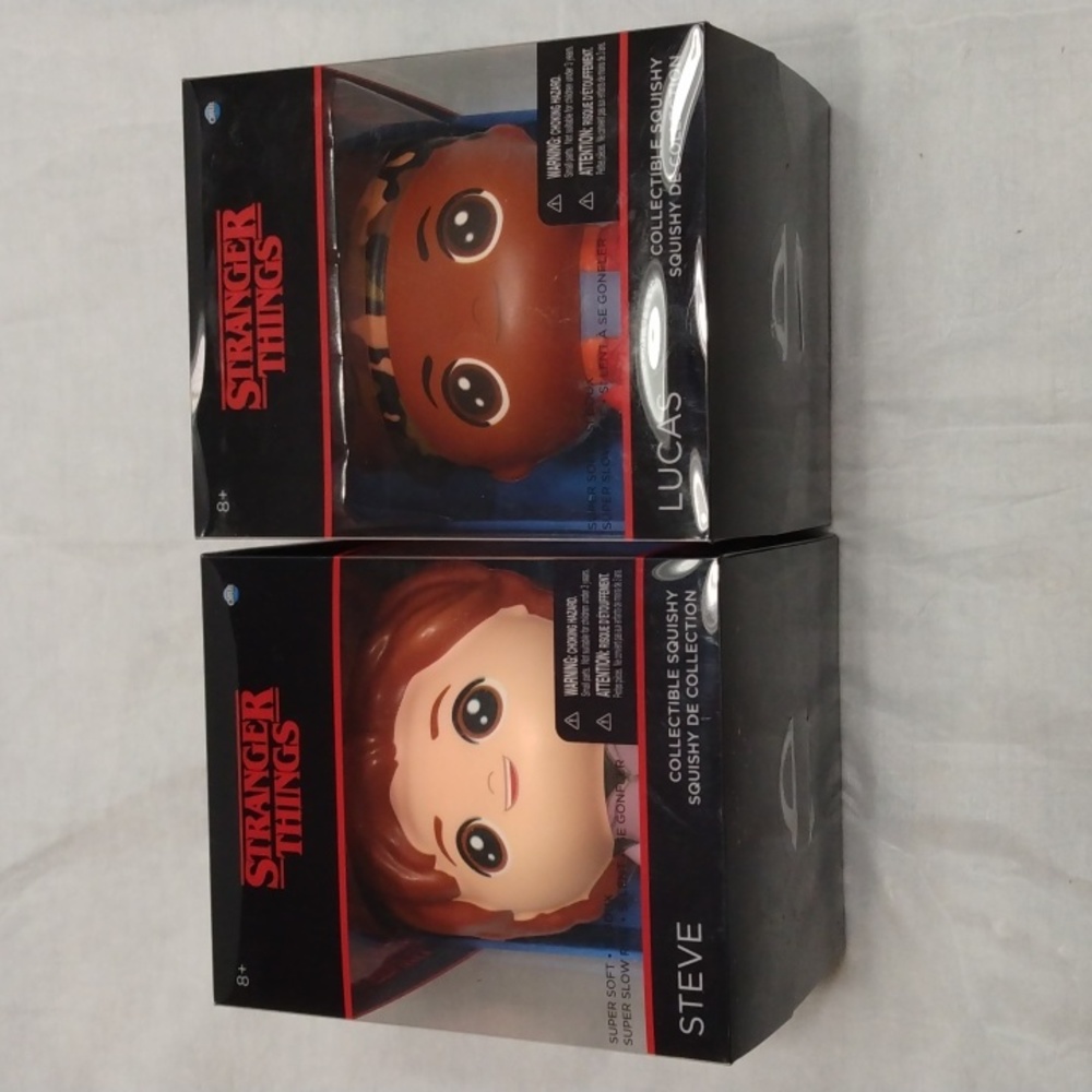 Stranger Things Collectable Squishies Lucas and Steve Brand New